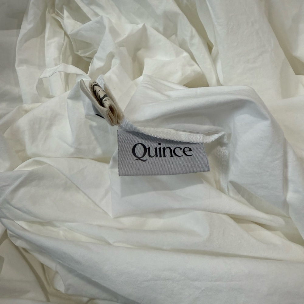 Quince White Duvet Cover
